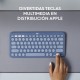 Logitech K380 for Mac teclado Bluetooth QWERTY Español Azul - 920-011177