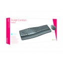 Microsoft Sculpt Comfort Desktop teclado Ratón incluido RF inalámbrico QWERTY Negro