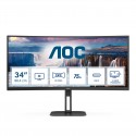 AOC V5 CU34V5C 86,4 cm (34'') 3440 x 1440 Pixeles Wide Quad HD LED Negro