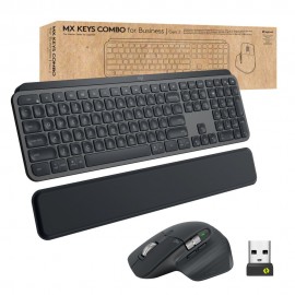 Logitech MX Keys combo for Business Gen 2 teclado Ratón incluido RF Wireless + Bluetooth QWERTY Español Grafito - 920-010930