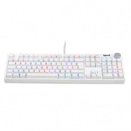 iggual Teclado gaming mecánico PEARL RGB blanco - IGG317976