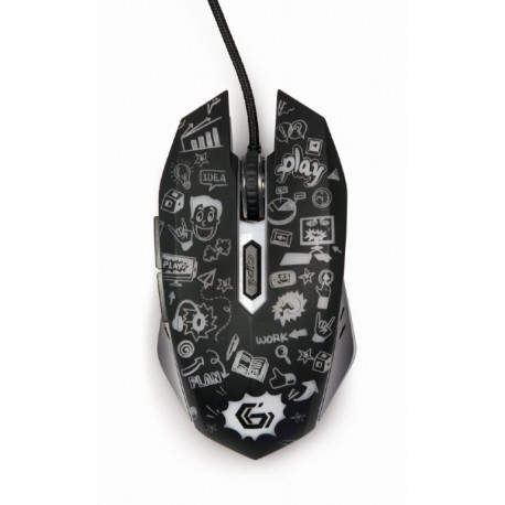 Gembird MUS-6B-GRAFIX-01 ratón mano derecha USB tipo A Óptico 3600 DPI