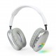 Gembird BHP-LED-02-W auricular y casco Auriculares Inalámbrico Diadema Llamadas/Música Bluetooth Blanco
