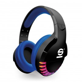 Sparco SPWHEADPHONE auricular y casco Auriculares Inalámbrico Diadema Juego USB Tipo C Negro, Azul