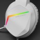 Mars Gaming MH122 Blanco, Cascos Gaming FRGB Over Ear con Micrófono, Sonido HiFi