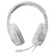 Mars Gaming MH122 Blanco, Cascos Gaming FRGB Over Ear con Micrófono, Sonido HiFi