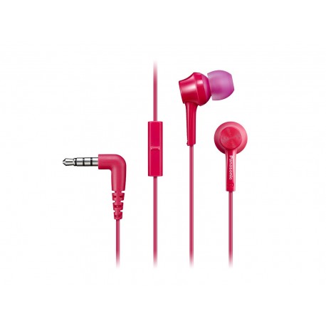 Panasonic RPTCM105EP Dentro de oído Binaurale Alámbrico Rosa auriculares para móvil