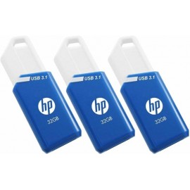 PNY x755w Triple Pack unidad flash USB 32 GB USB tipo A 3.2 Gen 1 (3.1 Gen 1) Azul, Blanco