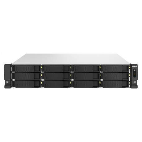 QNAP TS-H1887XU-RP NAS Bastidor (2U) Ethernet Negro, Blanco E-2336 - TS-H1887XU-RP-E2336-32G