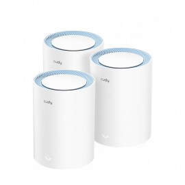 Cudy M1200 3-PACK sistema Wi-Fi Mesh (Wi-Fi en malla) Doble banda (2,4 GHz / 5 GHz) Wi-Fi 5 (802.11ac) Blanco 1 Interno