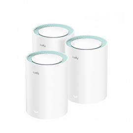 Cudy M1300 3-PACK sistema Wi-Fi Mesh (Wi-Fi en malla) Doble banda (2,4 GHz / 5 GHz) Wi-Fi 5 (802.11ac) Blanco 1 Interno