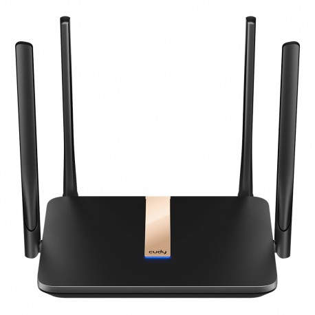 Cudy LT500D router inalámbrico Ethernet rápido Doble banda (2,4 GHz / 5 GHz) 4G Negro