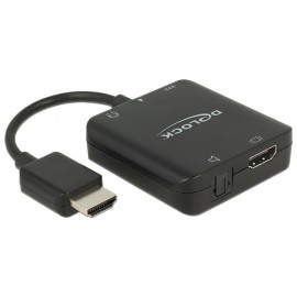 DeLOCK 62784 convertidor de audio Negro