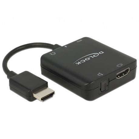 DeLOCK 62784 convertidor de audio Negro