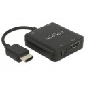 DeLOCK 62784 convertidor de audio Negro