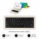 SUBBLIM FUNDA + TECLADO TABLET KEYTAB USB TRIANGULOS Multicolor MicroUSB QWERTY Español