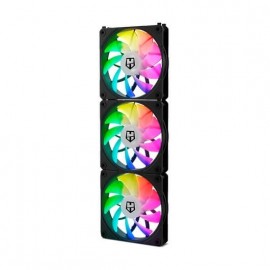 VENTILADOR 120X120 NOX EASY LINK BLACK PACK 3 UD