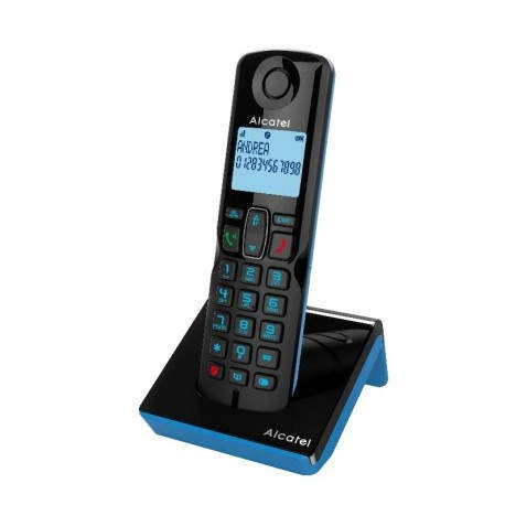 Alcatel S280 SOLO BLUE Teléfono DECT Identificador de llamadas Negro, Azul