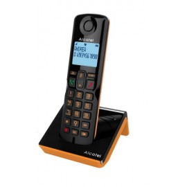 Alcatel S280 SOLO ORANGE Teléfono DECT Identificador de llamadas Negro, Naranja