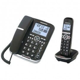 Daewoo DTD-5500 Teléfono DECT Identificador de llamadas Negro