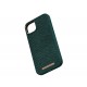 Njord byELEMENTS Salmon Leather Magsafe Case - iPhone 14 Plus - Green