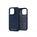 Njord byELEMENTS Salmon Leather Magsafe Case - iPhone 14 Pro -Blue