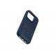 Njord byELEMENTS Salmon Leather Magsafe Case - iPhone 14 Pro -Blue