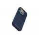 Njord byELEMENTS Salmon Leather Magsafe Case - iPhone 14 Pro -Blue