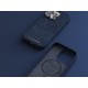 Njord byELEMENTS Salmon Leather Magsafe Case - iPhone 14 Pro -Blue