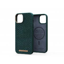 Njord byELEMENTS Salmon Leather Magsafe Case - iPhone 14 - Green