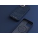 Njord byELEMENTS Salmon Leather Magsafe Case - iPhone 14 - Blue