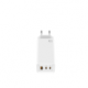 CARGADOR PARED/VIAJE GaN 2xUSB-C/PD + USB-A 65W BLANCO LEOTEC