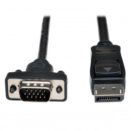 Tripp Lite P581-006-VGA-V2 adaptador de cable de vídeo 1,8 m DisplayPort Negro