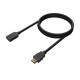 AISENS Cable HDMI V2.0 Prolongador Premium Alta Velocidad / Hec 4K@60Hz 18Gbps, A/M-A/H, Negro, 5.0M