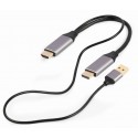 Gembird A-HDMIM-DPM-01 adaptador de cable de vídeo 2 m HDMI tipo A (Estándar) DisplayPort Negro
