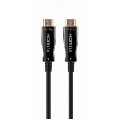 Gembird CCBP-HDMI-AOC-50M-02 cable HDMI HDMI tipo A (Estándar) Negro