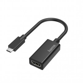 Hama 00200315 adaptador de cable de vídeo USB Tipo C HDMI Negro