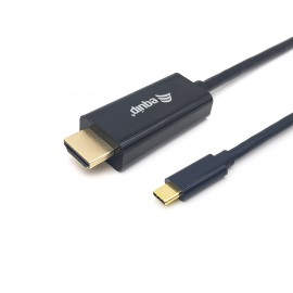 Equip 133412 adaptador de cable de vídeo 2 m USB Tipo C HDMI tipo A (Estándar) Negro