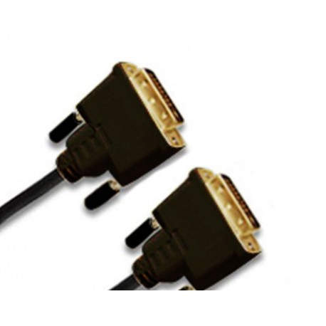 Jou Jye Computer DVI-D, plug 24+1p / plug 24+1p cable DVI 2 m Negro