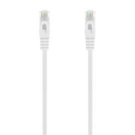 AISENS Cable de Red Latiguillo RJ45 LSZH Cat.6A 500 Mhz UTP AWG24, Blanco, 2.0M