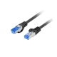 LATIGUILLO LANBERG CAT.6A S/FTP LSZH CCA 2M FLUKE PASSED NEGRO