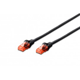 Digitus CAT6 U/UTP 0.5m 0.5m Cat6 U/UTP (UTP) Negro cable de red