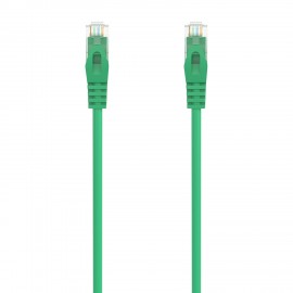 AISENS Cable de Red Latiguillo RJ45 LSZH Cat.6A 500 Mhz UTP AWG24, Verde, 2.0M