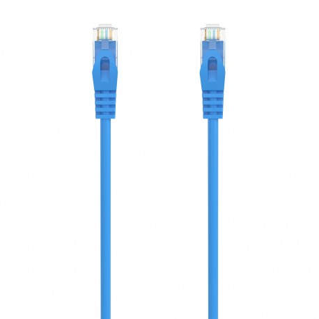 AISENS Cable de Red Latiguillo RJ45 LSZH Cat.6A 500 Mhz UTP AWG24, Azul, 2.0M
