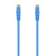 AISENS Cable de Red Latiguillo RJ45 LSZH Cat.6A 500 Mhz UTP AWG24, Azul, 25CM