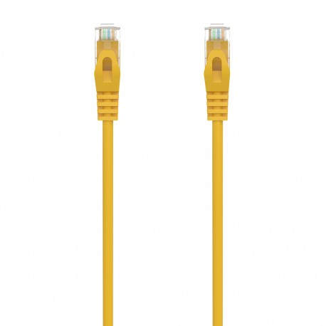 AISENS Cable de Red Latiguillo RJ45 LSZH Cat.6A 500 Mhz UTP AWG24, Amarillo, 3.0M