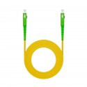 Nanocable Cable de Fibra Óptica SC/APC a SC/APC Monomodo Simplex LSZH, Amarillo, 10m