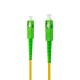 Nanocable Cable de Fibra Óptica SC/APC a SC/APC Monomodo Simplex LSZH, Amarillo, 10m