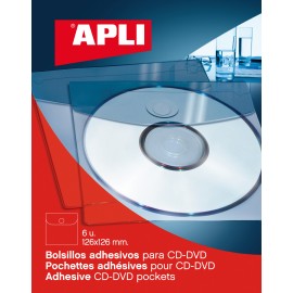APLI 02585 estuche para medios de almacenamiento Transparente