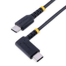 StarTech.com Cable 1m USB C Acodado - en Ángulo Recto - PD 60W - 3A - Cable USB-C